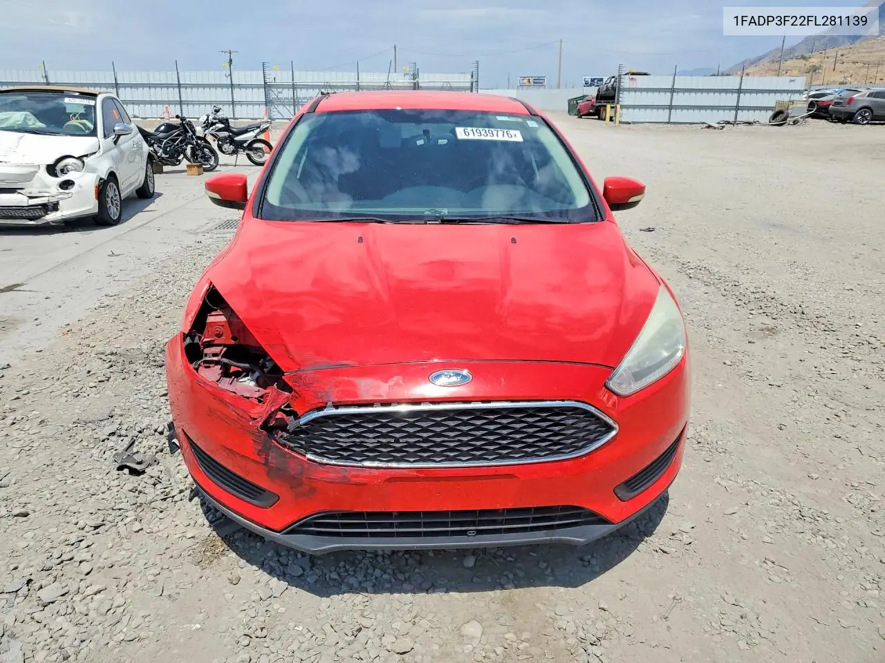 2015 Ford Focus Se VIN: 1FADP3F22FL281139 Lot: 61939776