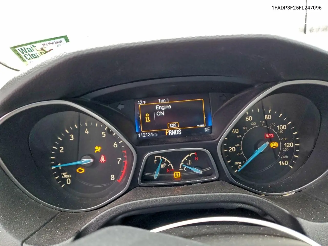 1FADP3F25FL247096 2015 Ford Focus Se