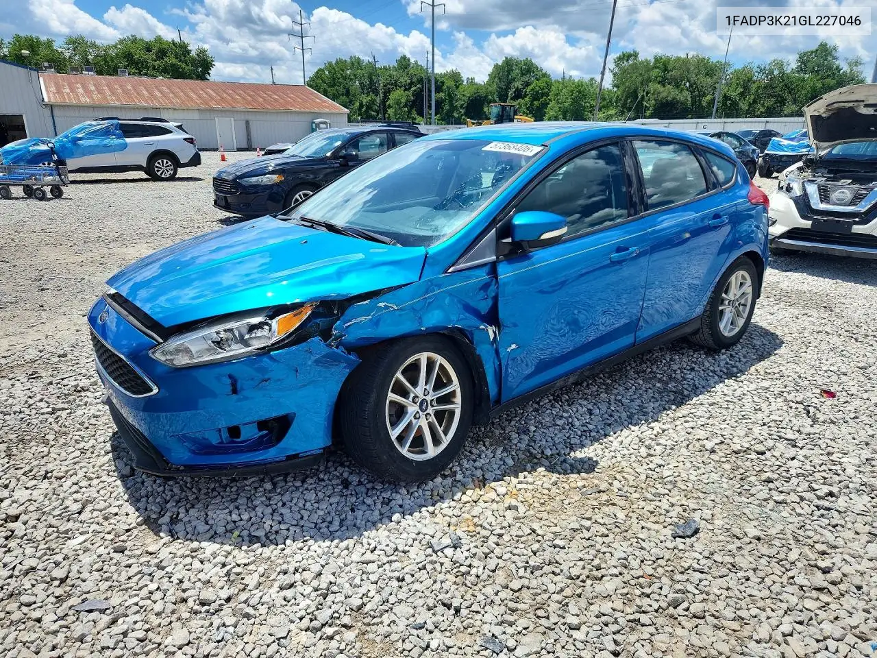 2016 Ford Focus Se VIN: 1FADP3K21GL227046 Lot: 57368406