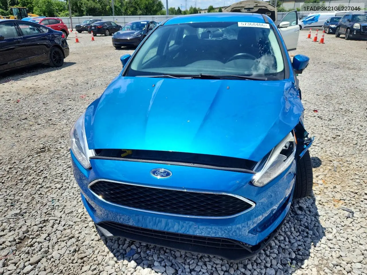 2016 Ford Focus Se VIN: 1FADP3K21GL227046 Lot: 57368406