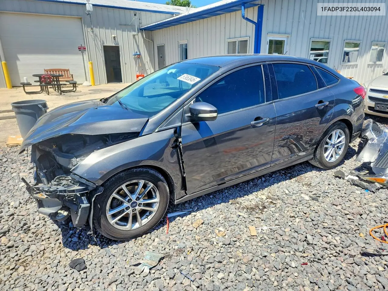 2016 Ford Focus Se VIN: 1FADP3F22GL403094 Lot: 57953846