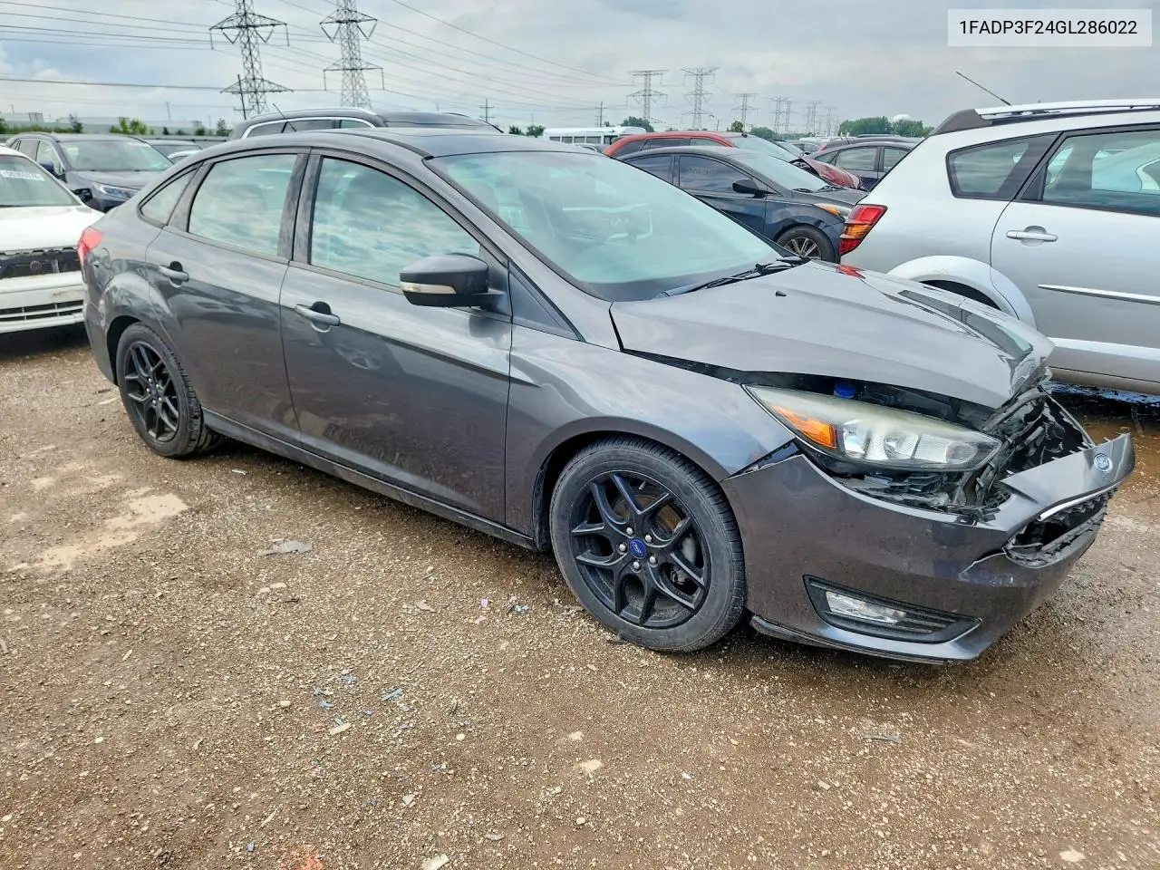 2016 Ford Focus Se VIN: 1FADP3F24GL286022 Lot: 58032476