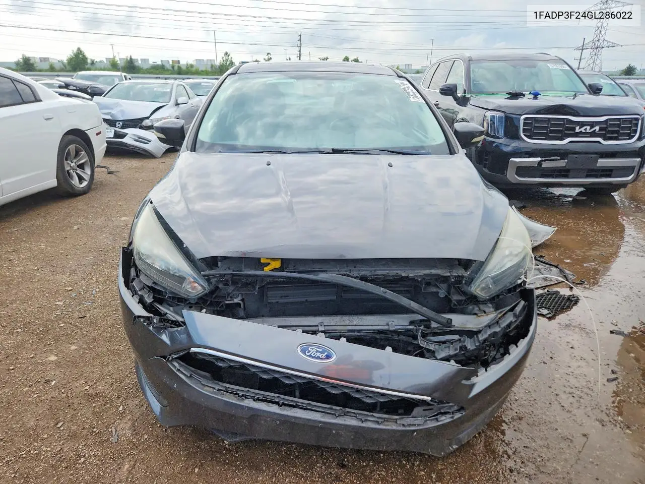 2016 Ford Focus Se VIN: 1FADP3F24GL286022 Lot: 58032476