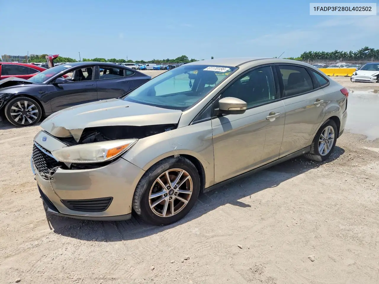 2016 Ford Focus Se VIN: 1FADP3F28GL402502 Lot: 61170156