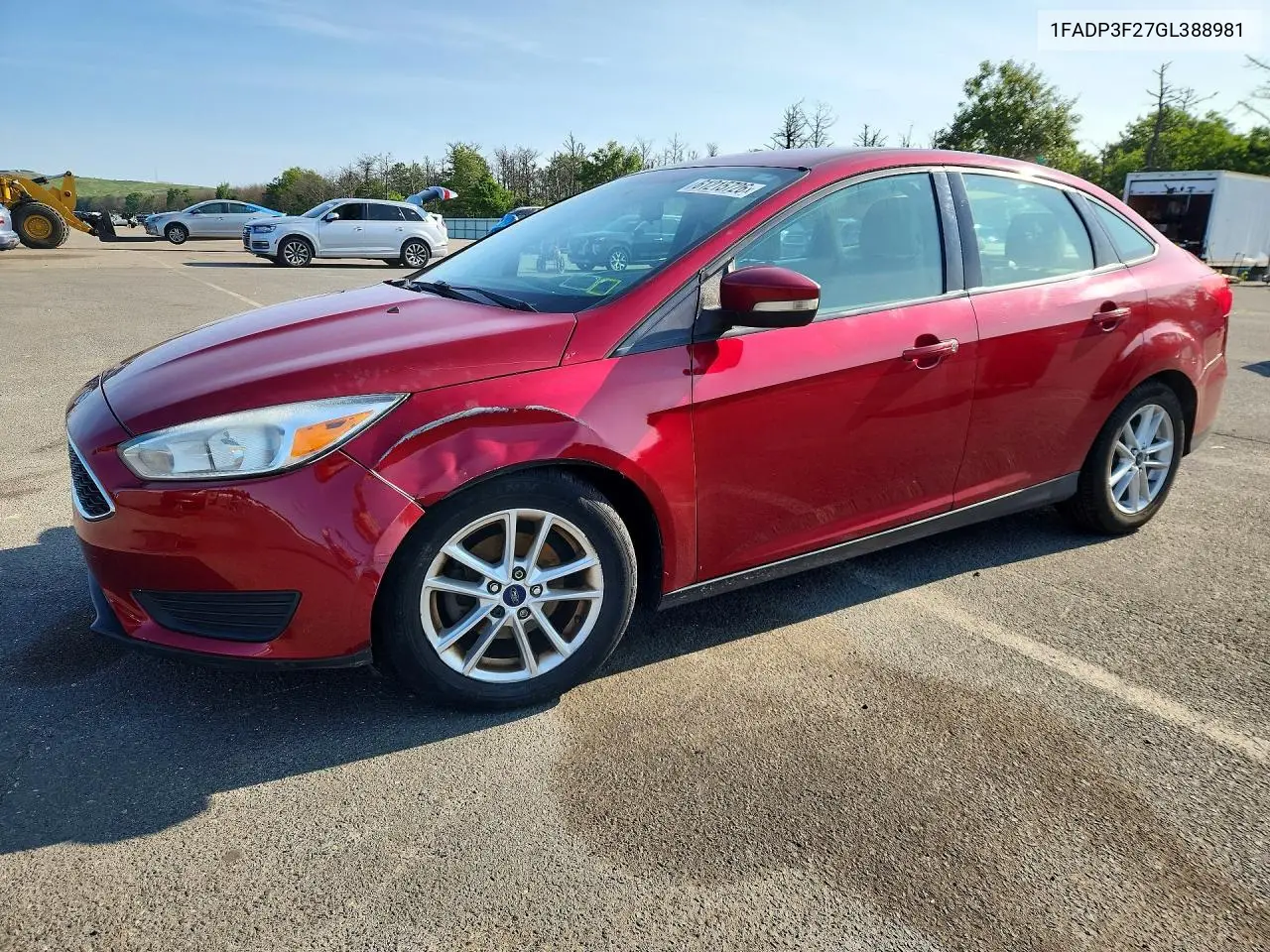 2016 Ford Focus Se VIN: 1FADP3F27GL388981 Lot: 61215726