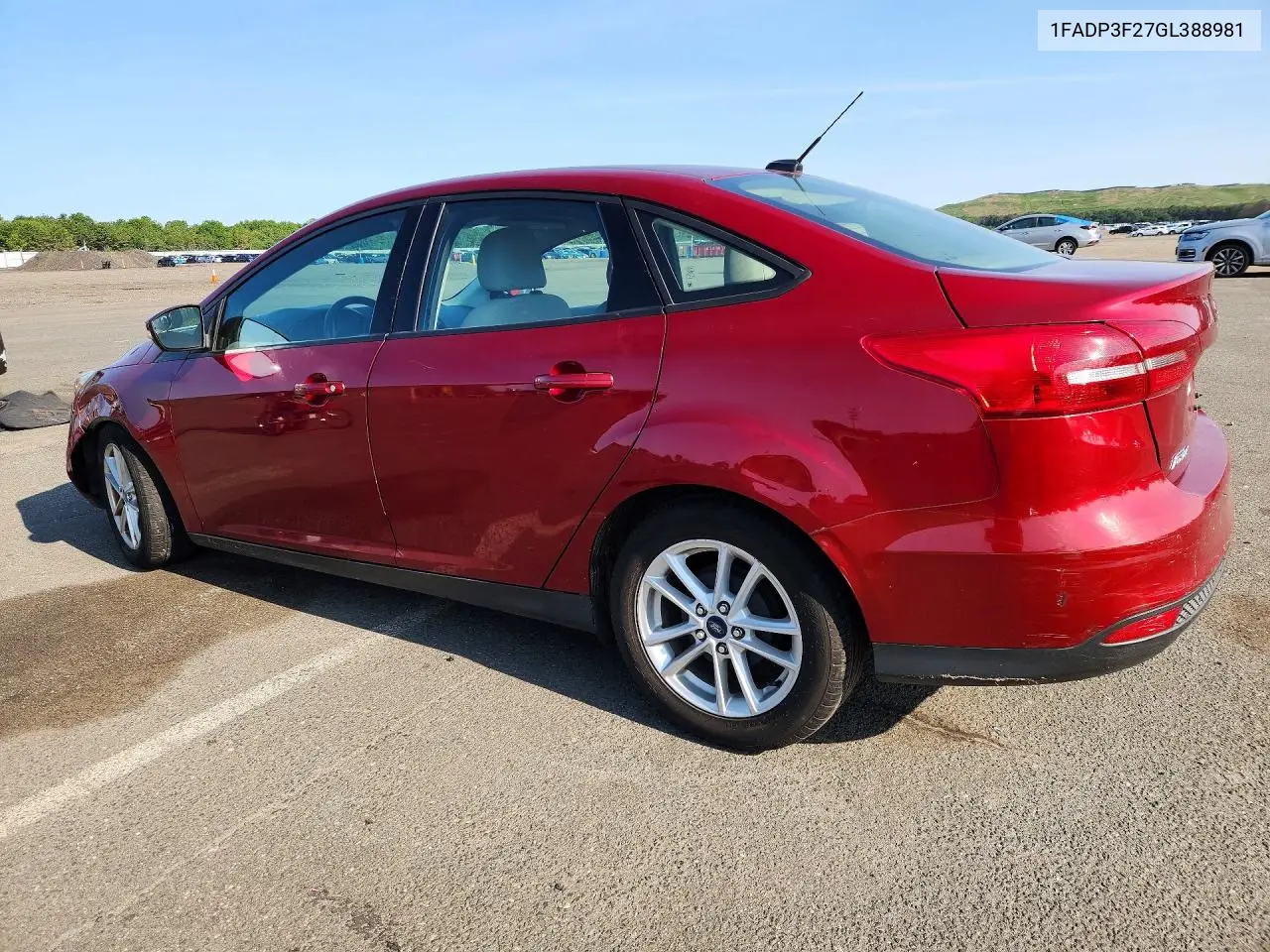 2016 Ford Focus Se VIN: 1FADP3F27GL388981 Lot: 61215726