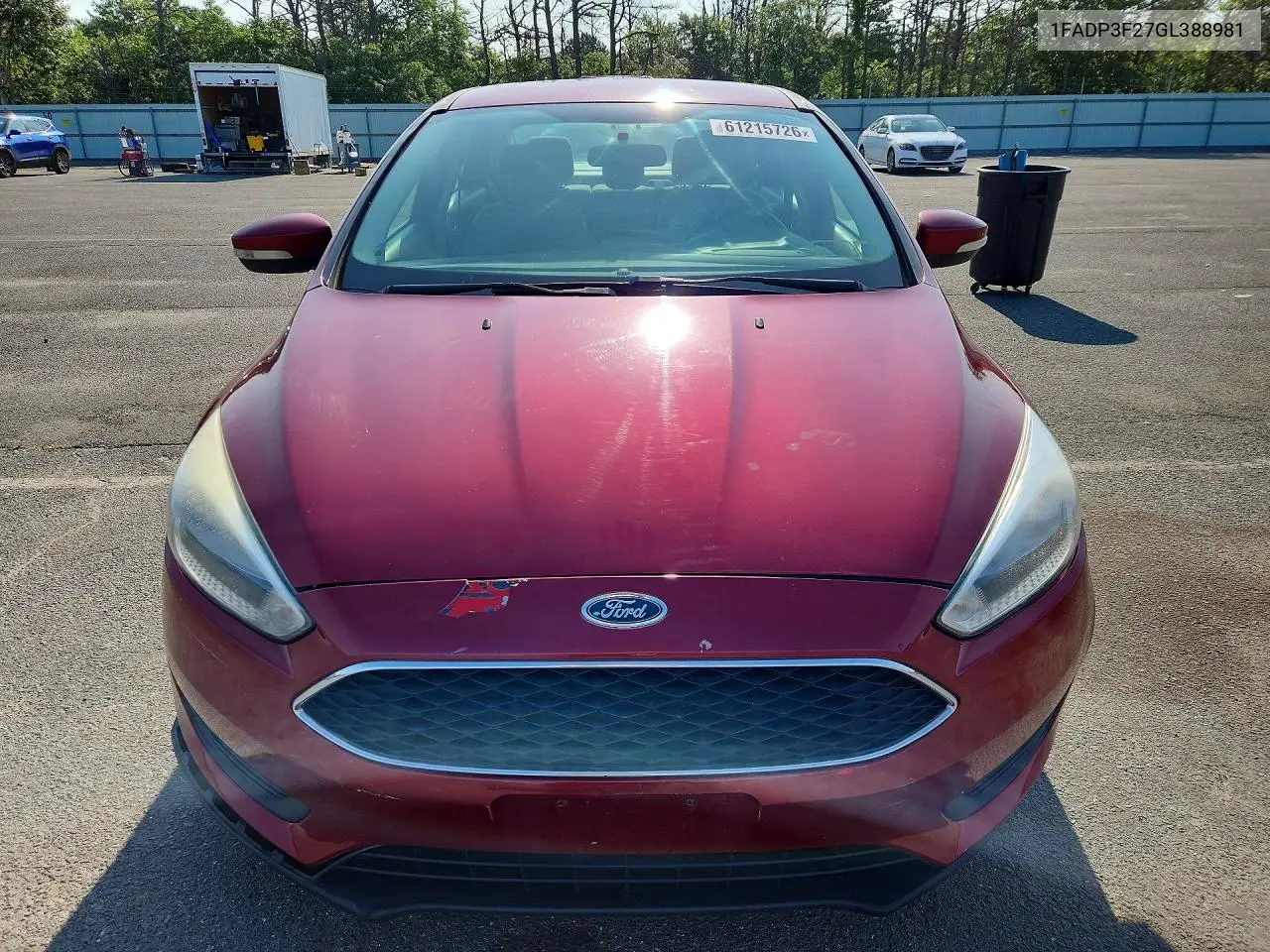 2016 Ford Focus Se VIN: 1FADP3F27GL388981 Lot: 61215726