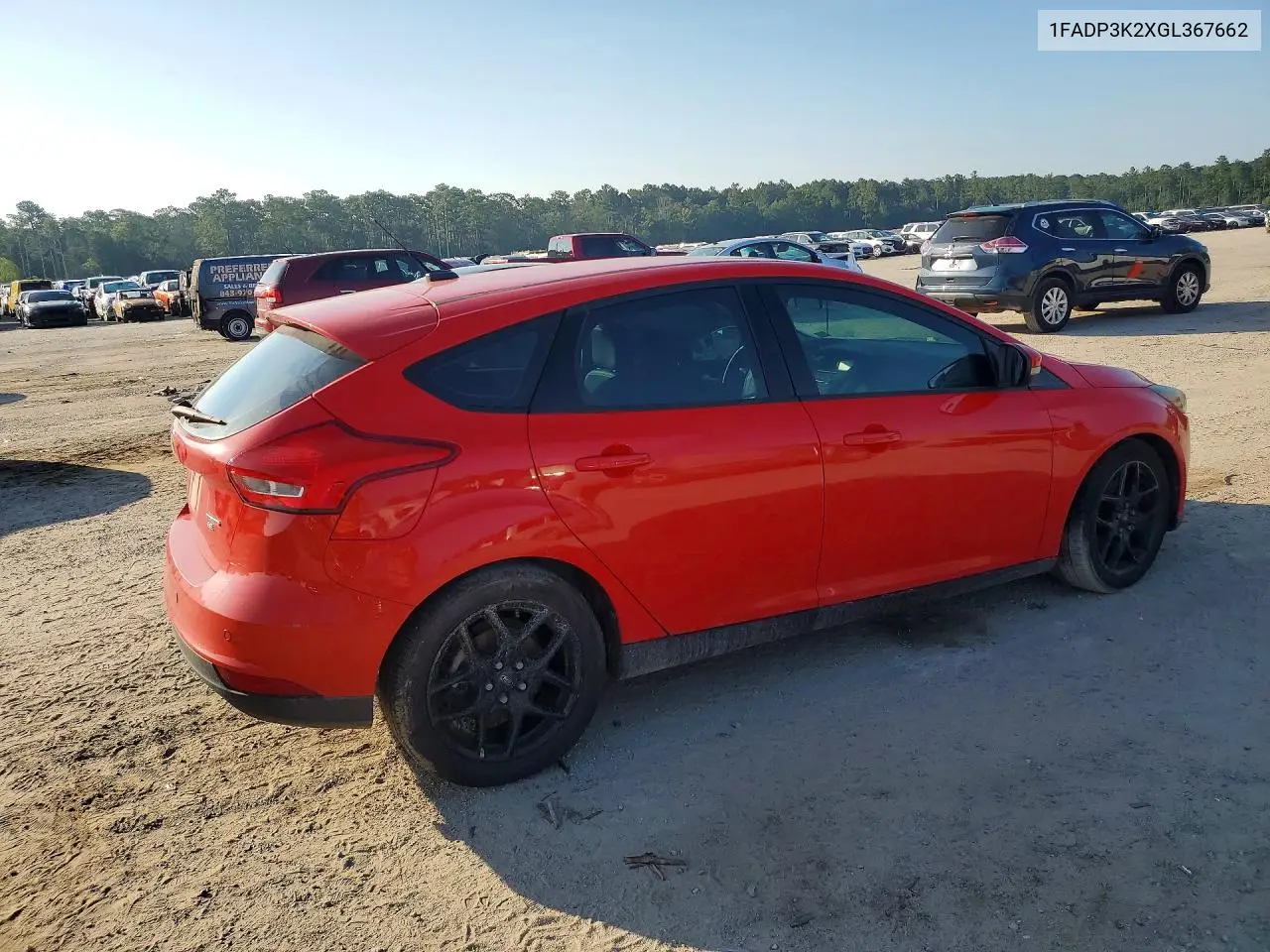2016 Ford Focus Se VIN: 1FADP3K2XGL367662 Lot: 61425926