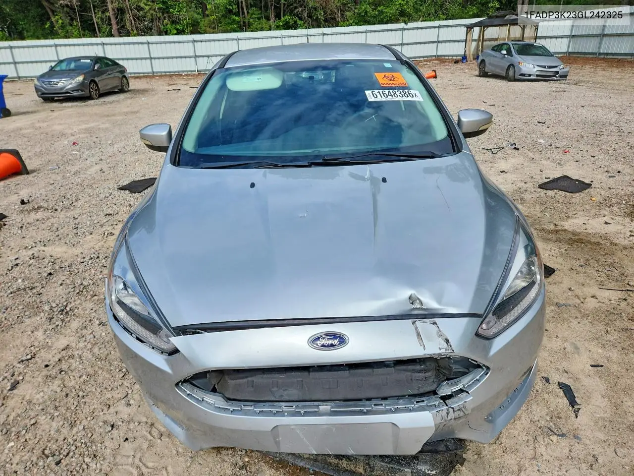 2016 Ford Focus Se VIN: 1FADP3K23GL242325 Lot: 61648386