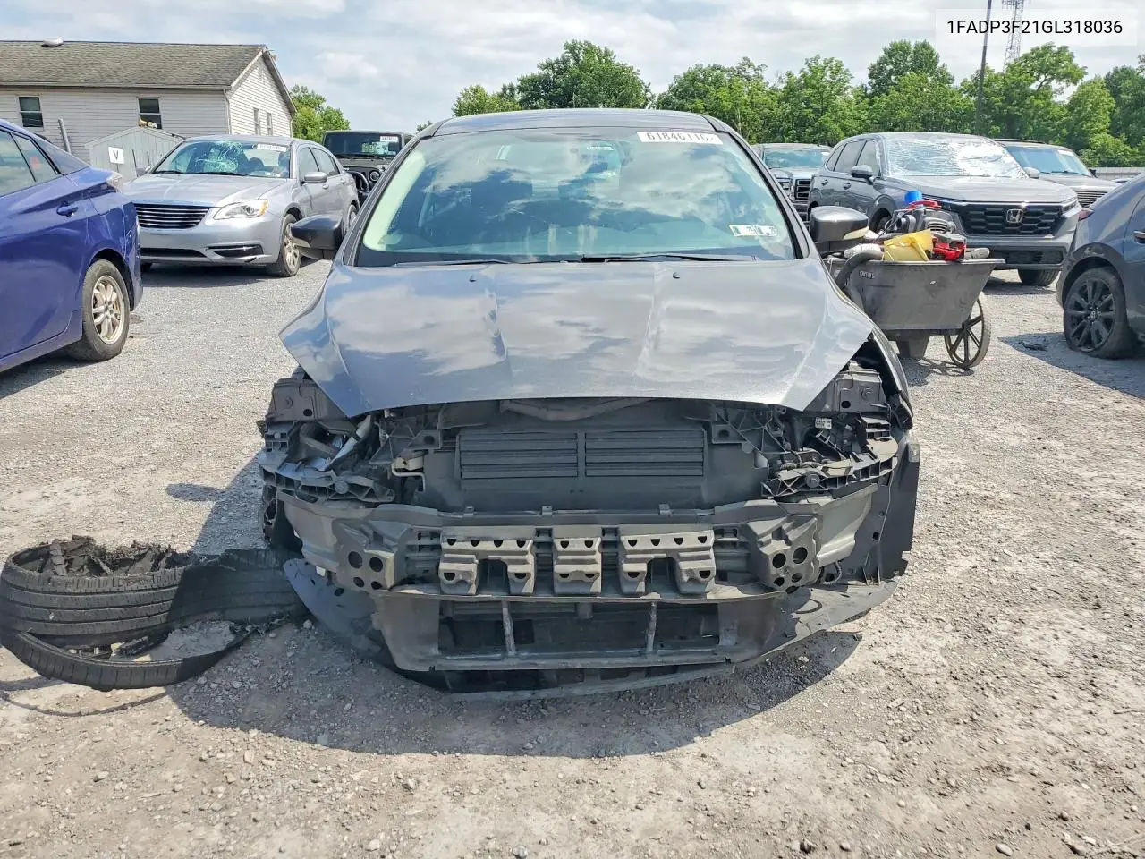 2016 Ford Focus Se VIN: 1FADP3F21GL318036 Lot: 61846116