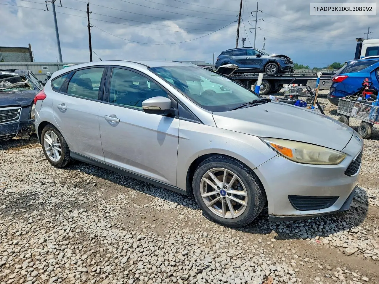 2016 Ford Focus Se VIN: 1FADP3K20GL308992 Lot: 62092776