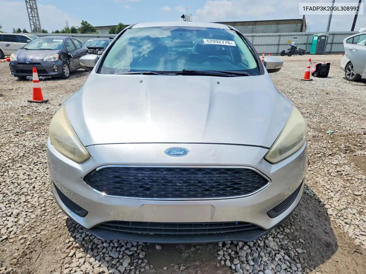 2016 Ford Focus Se VIN: 1FADP3K20GL308992 Lot: 62092776