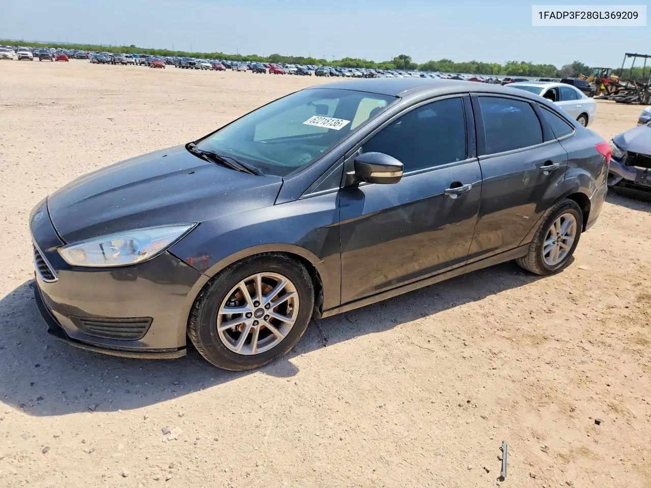2016 Ford Focus VIN: 1FADP3F28GL369209 Lot: 62216136