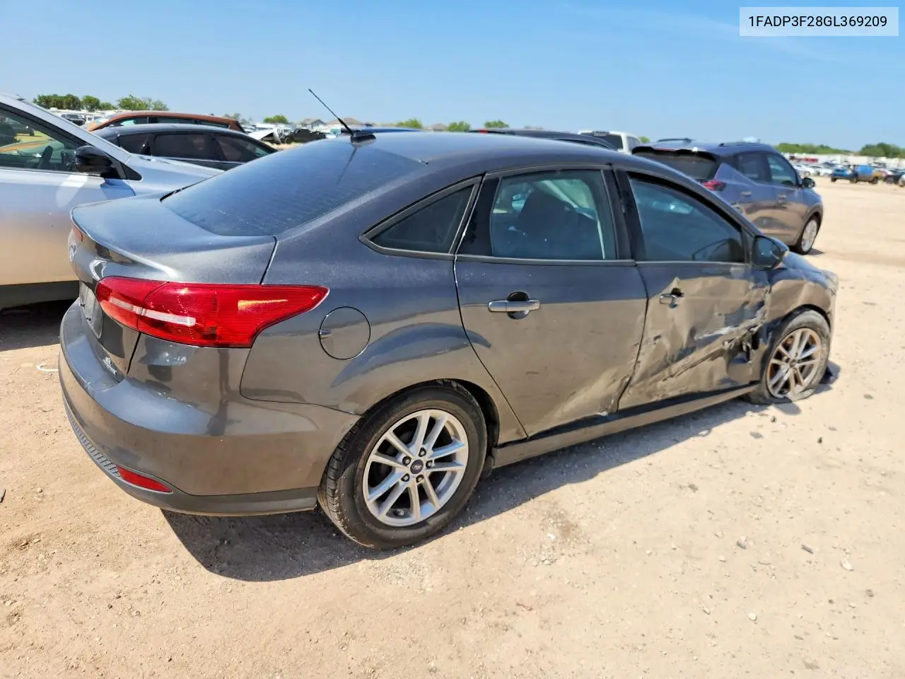 2016 Ford Focus VIN: 1FADP3F28GL369209 Lot: 62216136