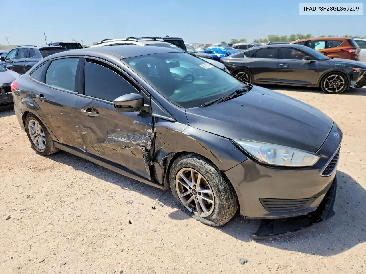 2016 Ford Focus VIN: 1FADP3F28GL369209 Lot: 62216136
