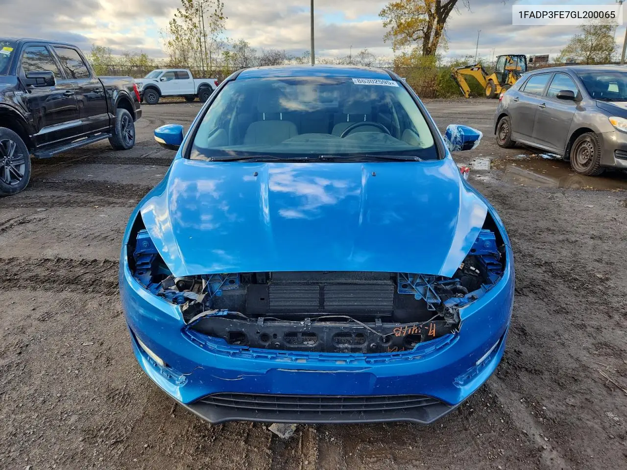 1FADP3FE7GL200065 2016 Ford Focus Se