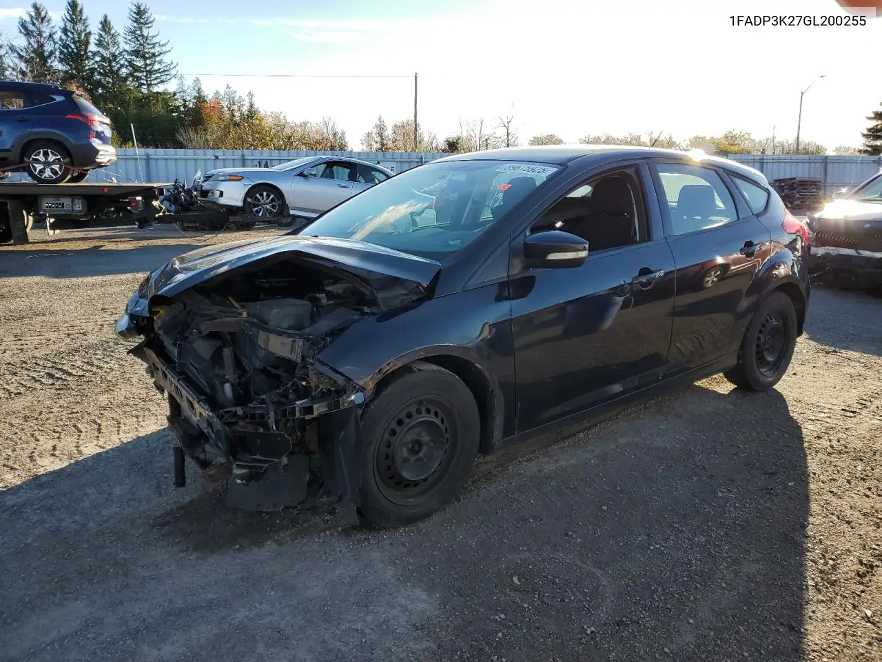 1FADP3K27GL200255 2016 Ford Focus Se