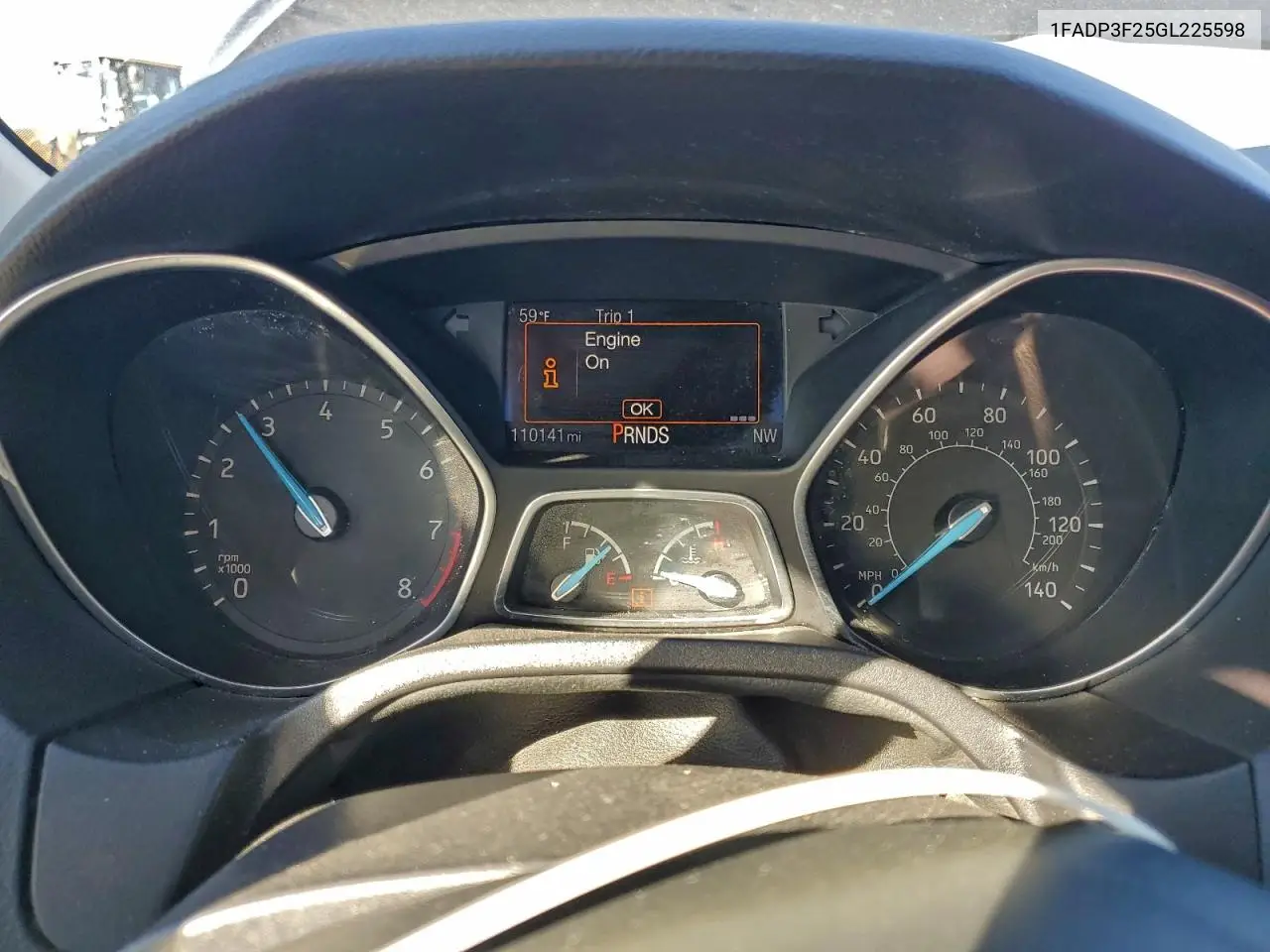 1FADP3F25GL225598 2016 Ford Focus Se