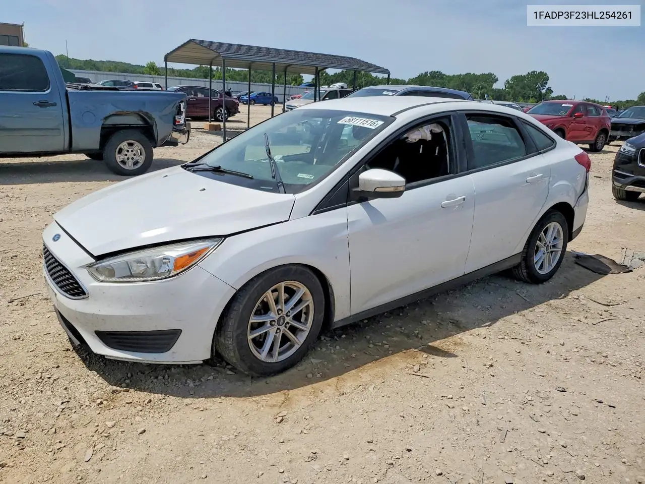 2017 Ford Focus Se VIN: 1FADP3F23HL254261 Lot: 58111516