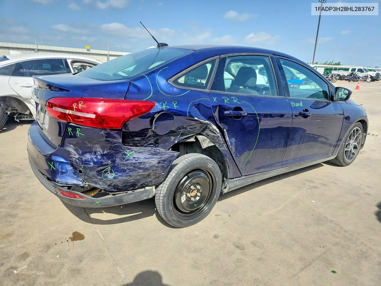 2017 Ford Focus Sel VIN: 1FADP3H28HL283767 Lot: 58909476
