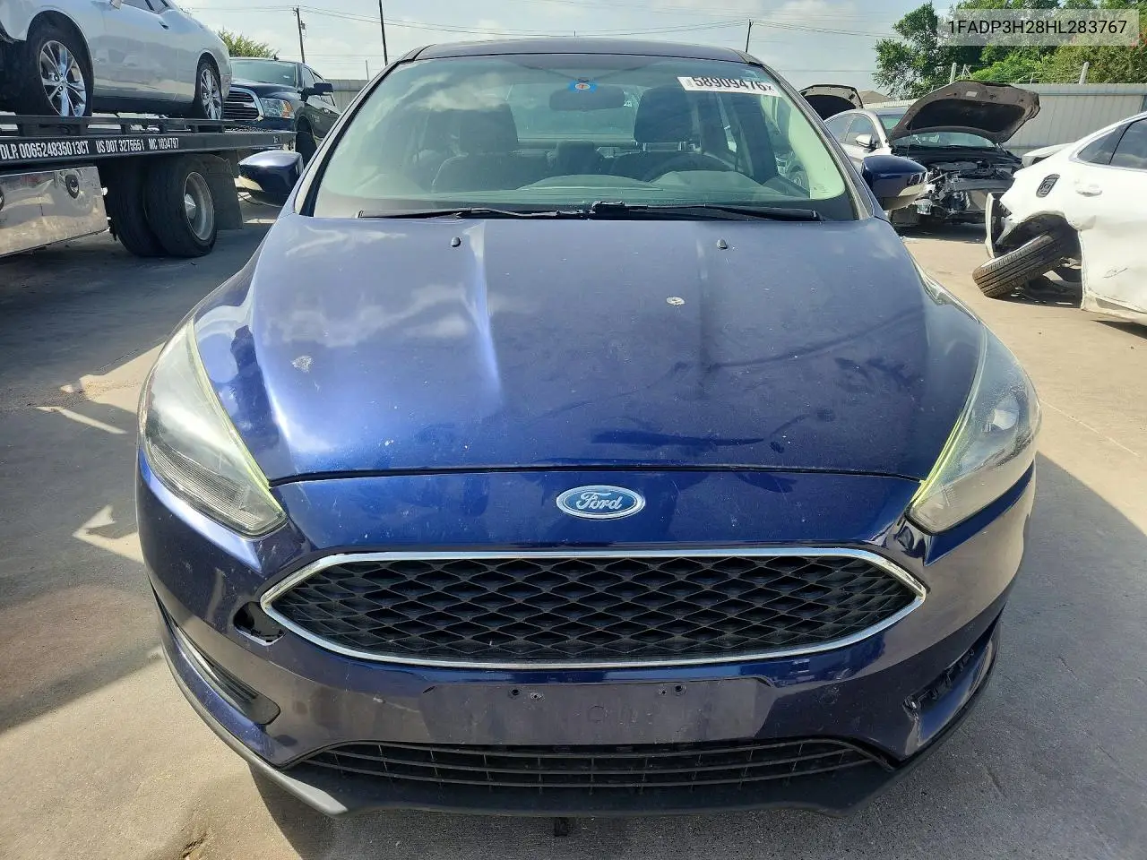 2017 Ford Focus Sel VIN: 1FADP3H28HL283767 Lot: 58909476