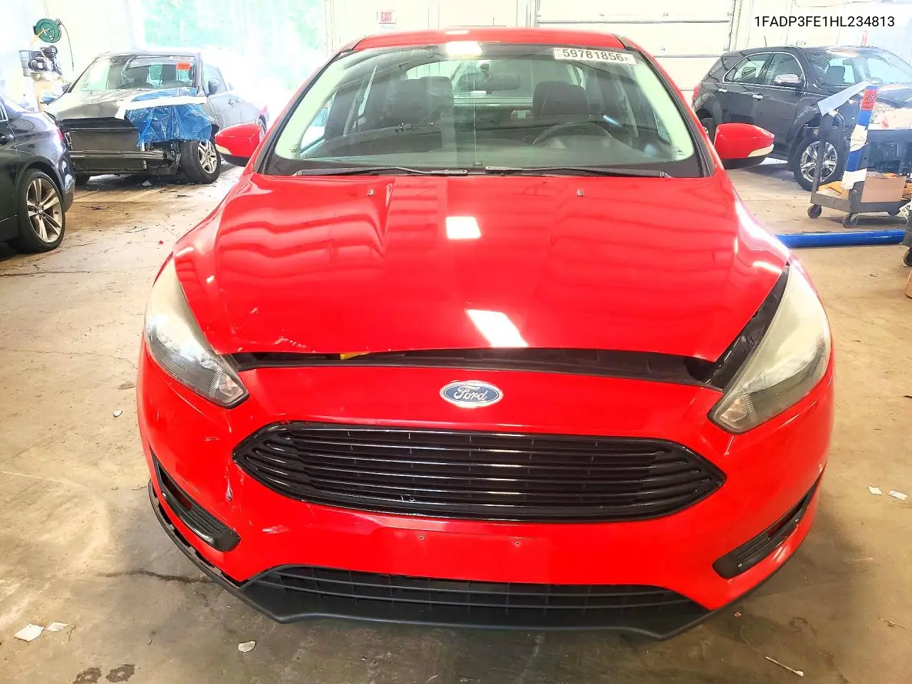 2017 Ford Focus Se VIN: 1FADP3FE1HL234813 Lot: 59781856