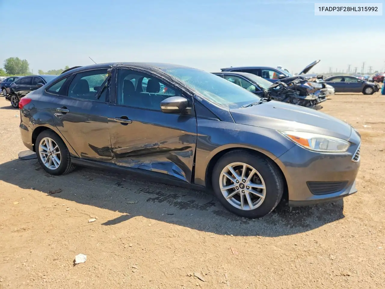 2017 Ford Focus Se VIN: 1FADP3F28HL315992 Lot: 61023206