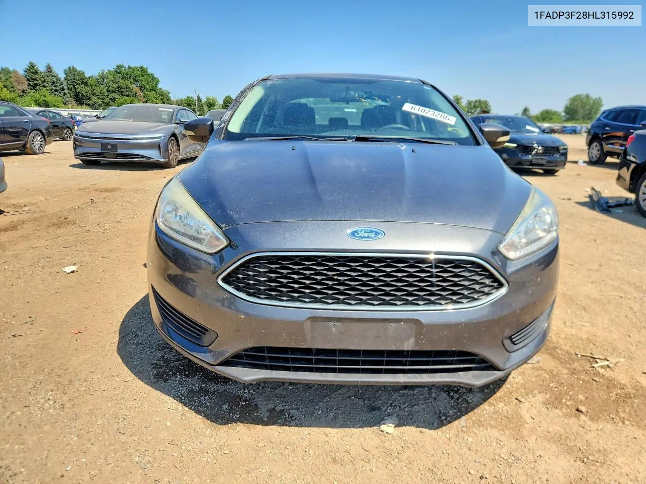 2017 Ford Focus Se VIN: 1FADP3F28HL315992 Lot: 61023206