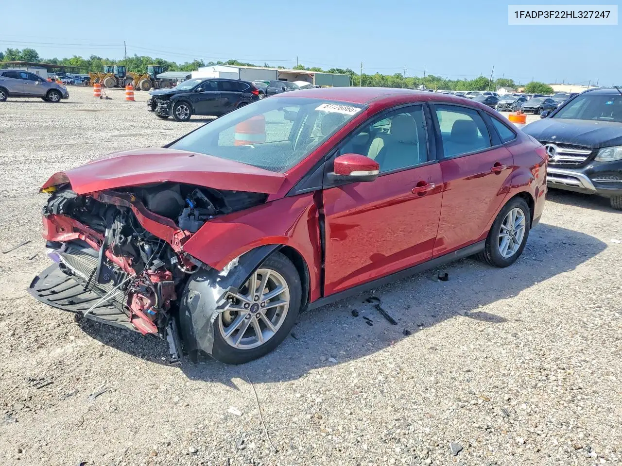 2017 Ford Focus Se VIN: 1FADP3F22HL327247 Lot: 61726866