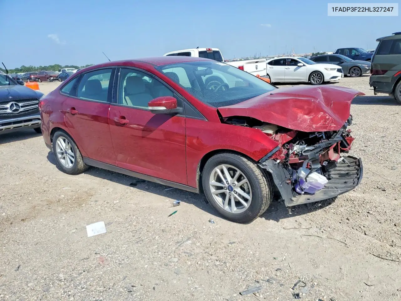 2017 Ford Focus Se VIN: 1FADP3F22HL327247 Lot: 61726866