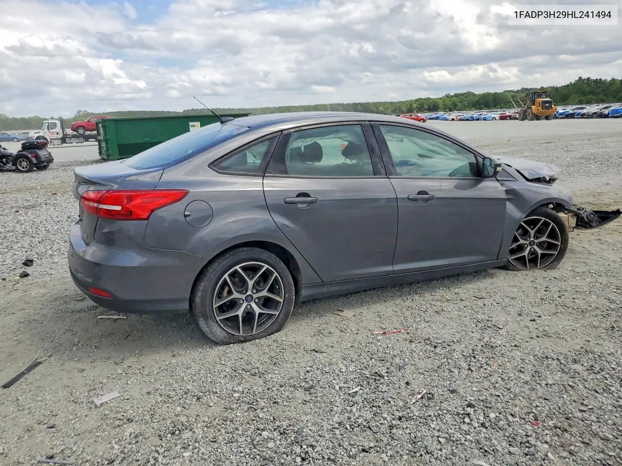 2017 Ford Focus Sel VIN: 1FADP3H29HL241494 Lot: 62034436