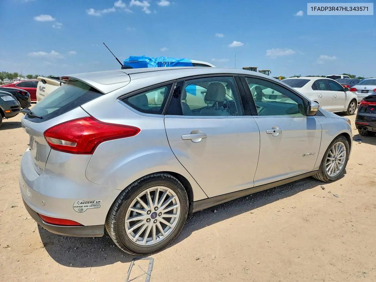 2017 Ford Focus Bev VIN: 1FADP3R47HL343571 Lot: 62109836