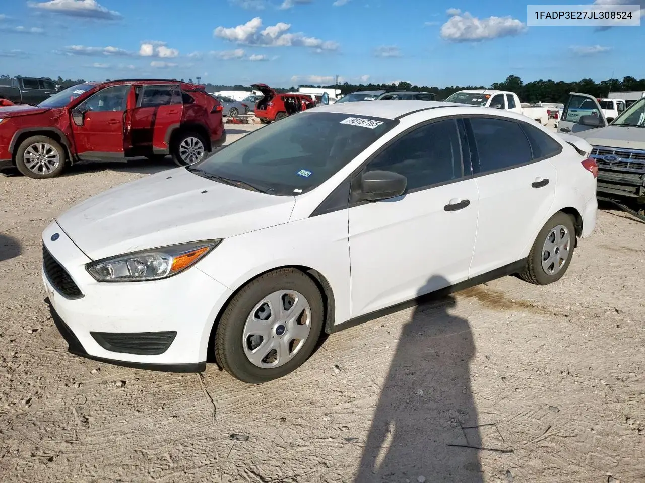 1FADP3E27JL308524 2018 Ford Focus S