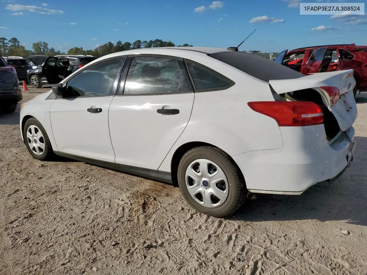 1FADP3E27JL308524 2018 Ford Focus S