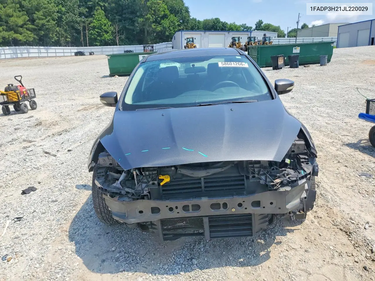 2018 Ford Focus Sel VIN: 1FADP3H21JL220029 Lot: 58601266