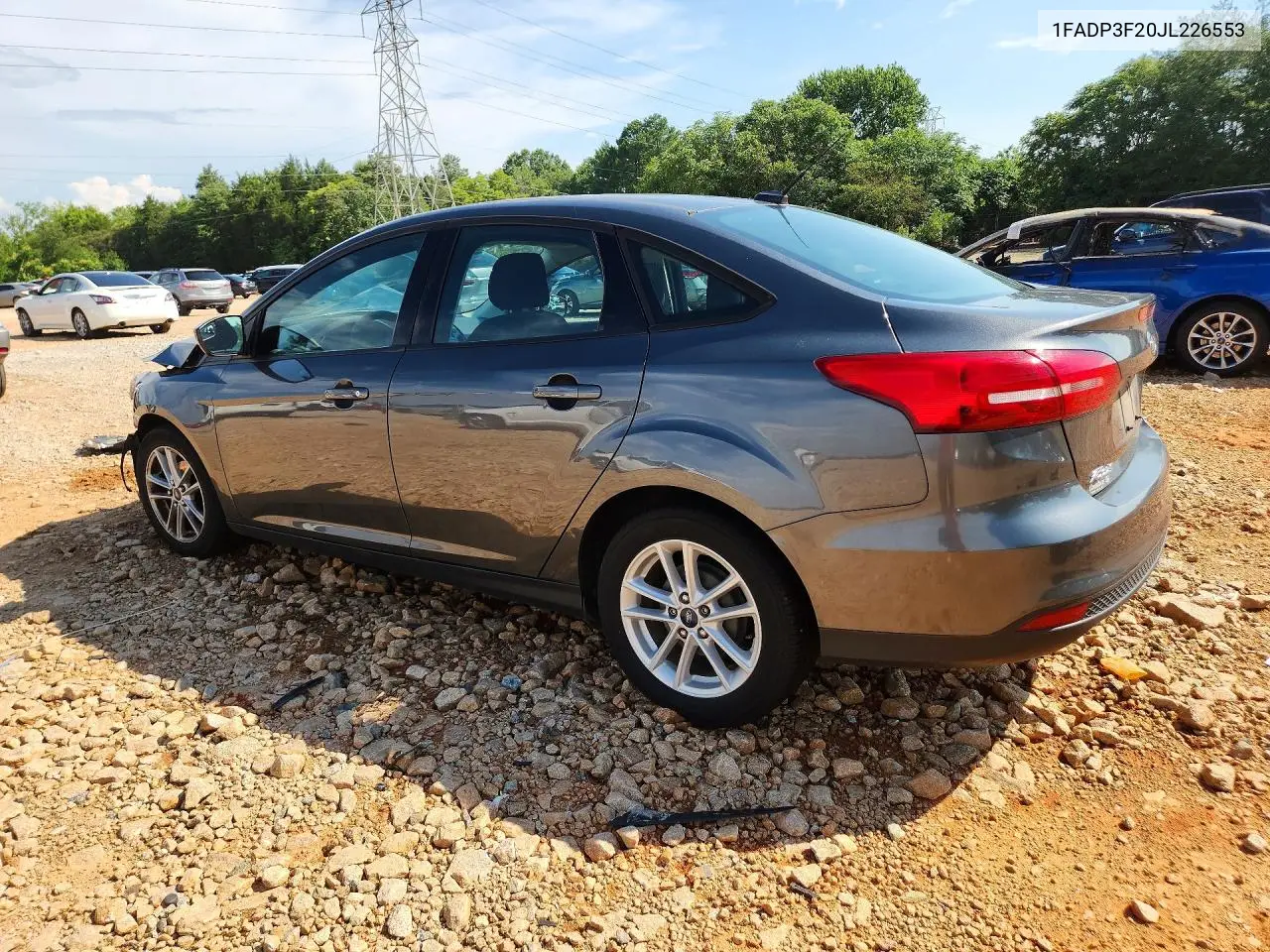 2018 Ford Focus Se VIN: 1FADP3F20JL226553 Lot: 59831796