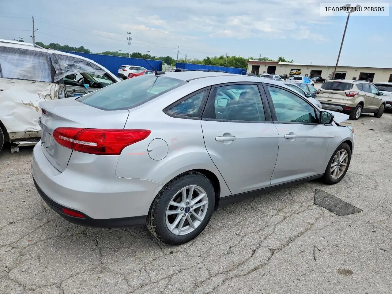 2018 Ford Focus Se VIN: 1FADP3F21JL268505 Lot: 61071176