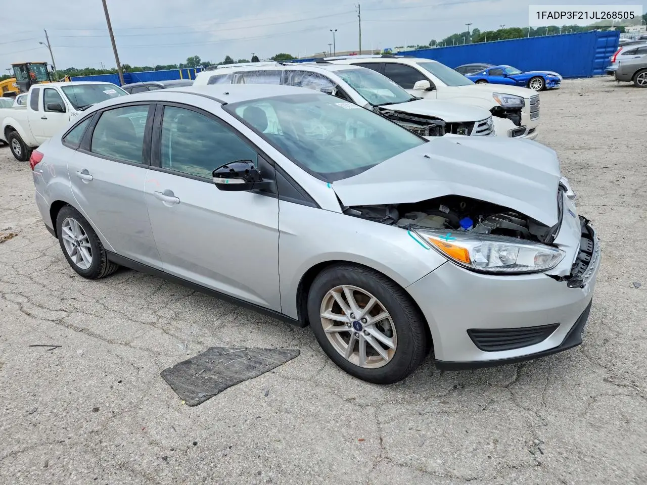 2018 Ford Focus Se VIN: 1FADP3F21JL268505 Lot: 61071176