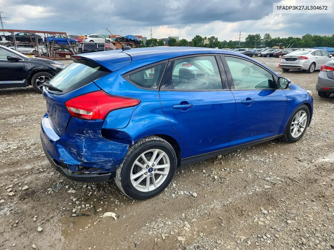2018 Ford Focus Se VIN: 1FADP3K27JL304672 Lot: 61484886