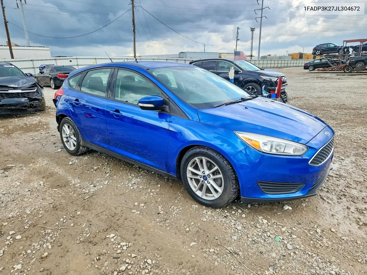 2018 Ford Focus Se VIN: 1FADP3K27JL304672 Lot: 61484886
