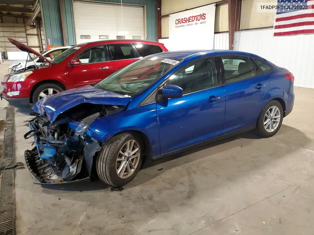 2018 Ford Focus Se VIN: 1FADP3F21JL228022 Lot: 61513106