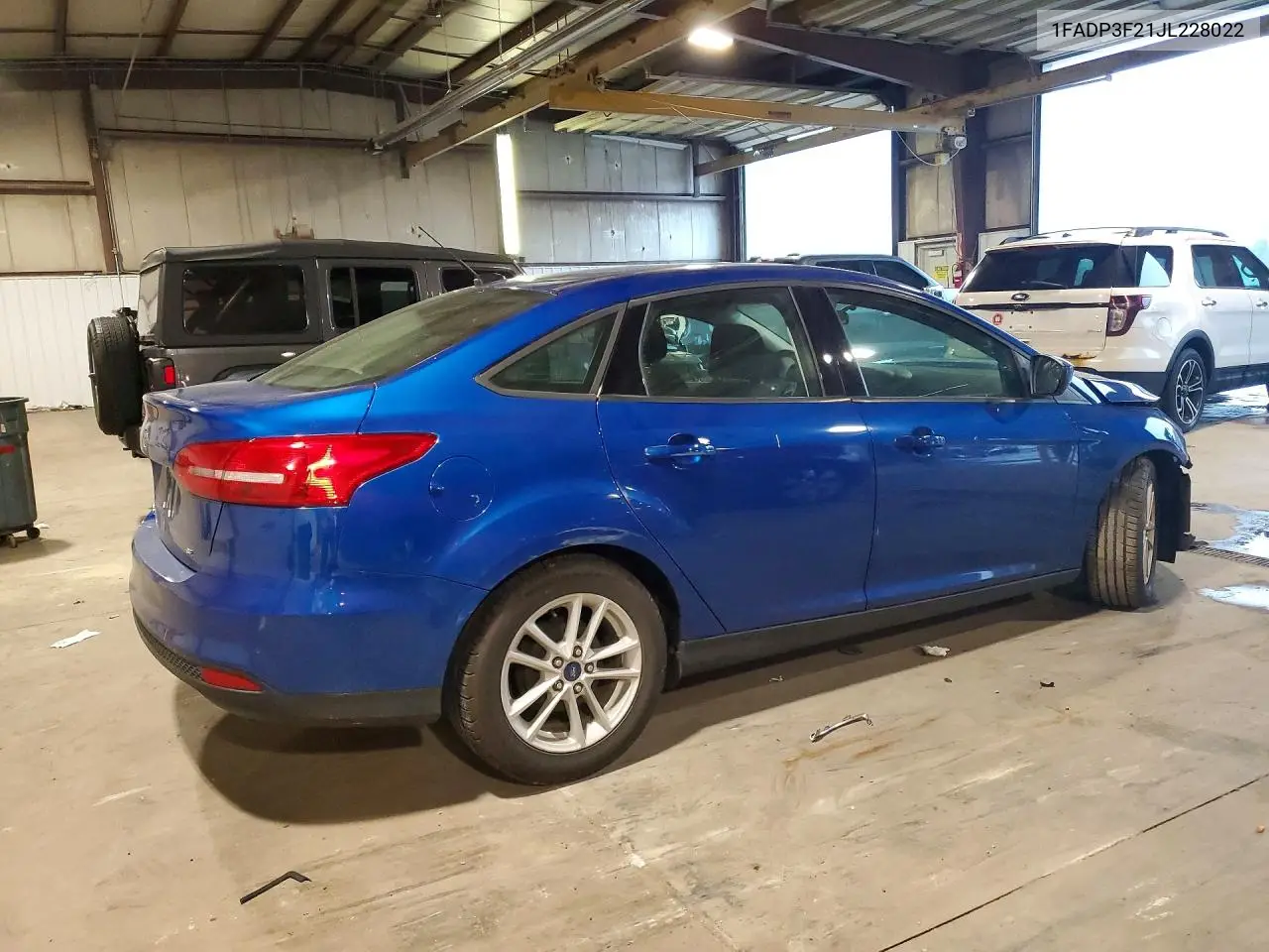2018 Ford Focus Se VIN: 1FADP3F21JL228022 Lot: 61513106