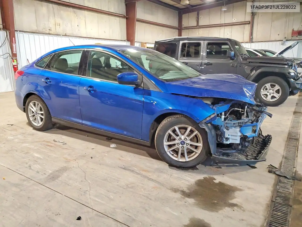 2018 Ford Focus Se VIN: 1FADP3F21JL228022 Lot: 61513106