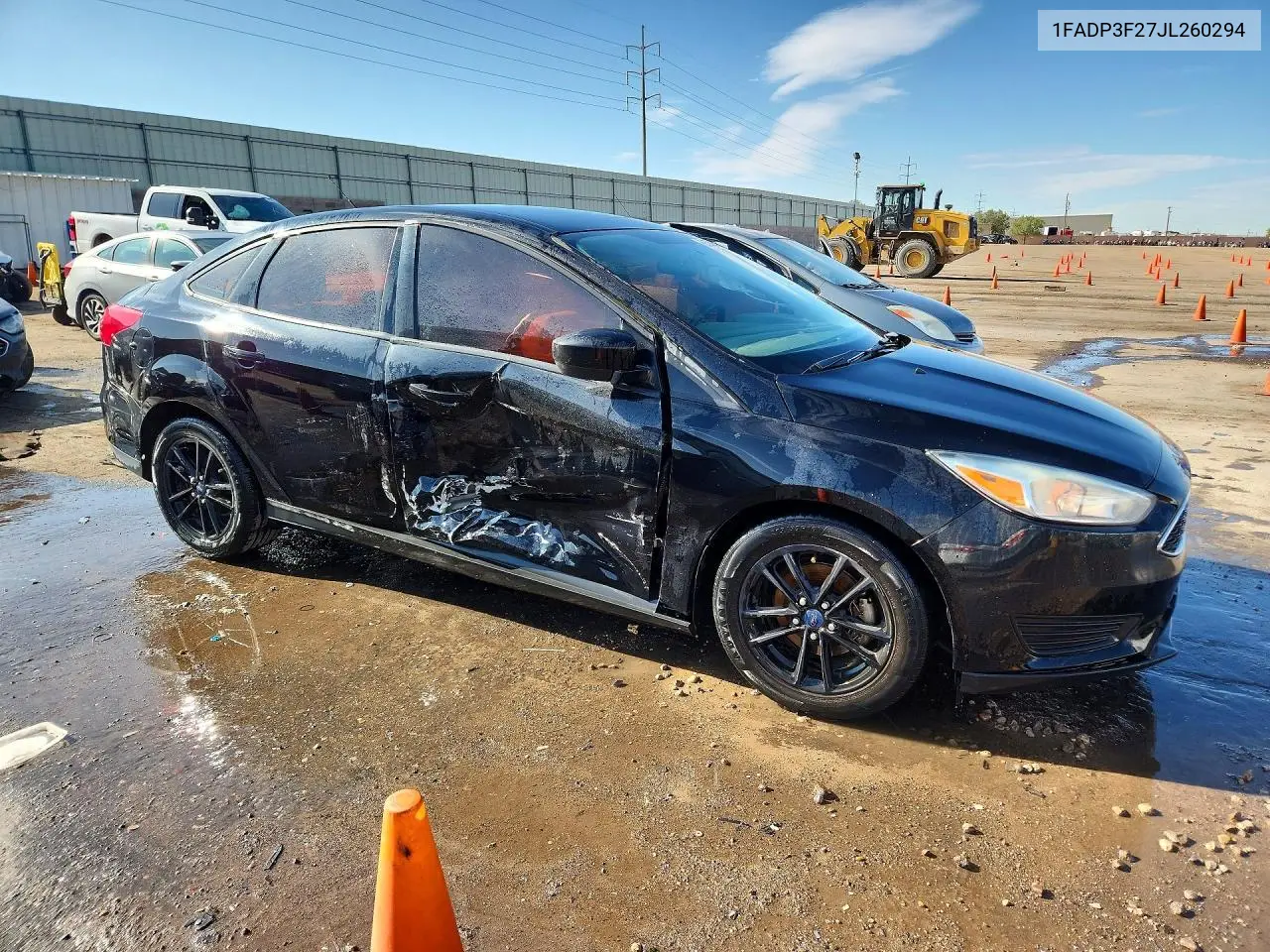 2018 Ford Focus Se VIN: 1FADP3F27JL260294 Lot: 61579656