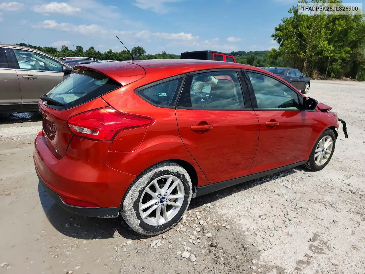 2018 Ford Focus Se VIN: 1FADP3K25JL326900 Lot: 61780346
