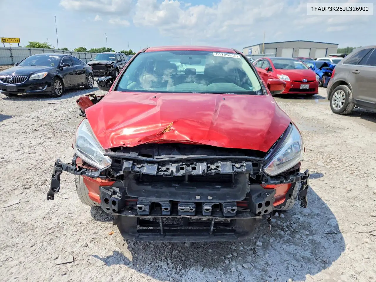 2018 Ford Focus Se VIN: 1FADP3K25JL326900 Lot: 61780346