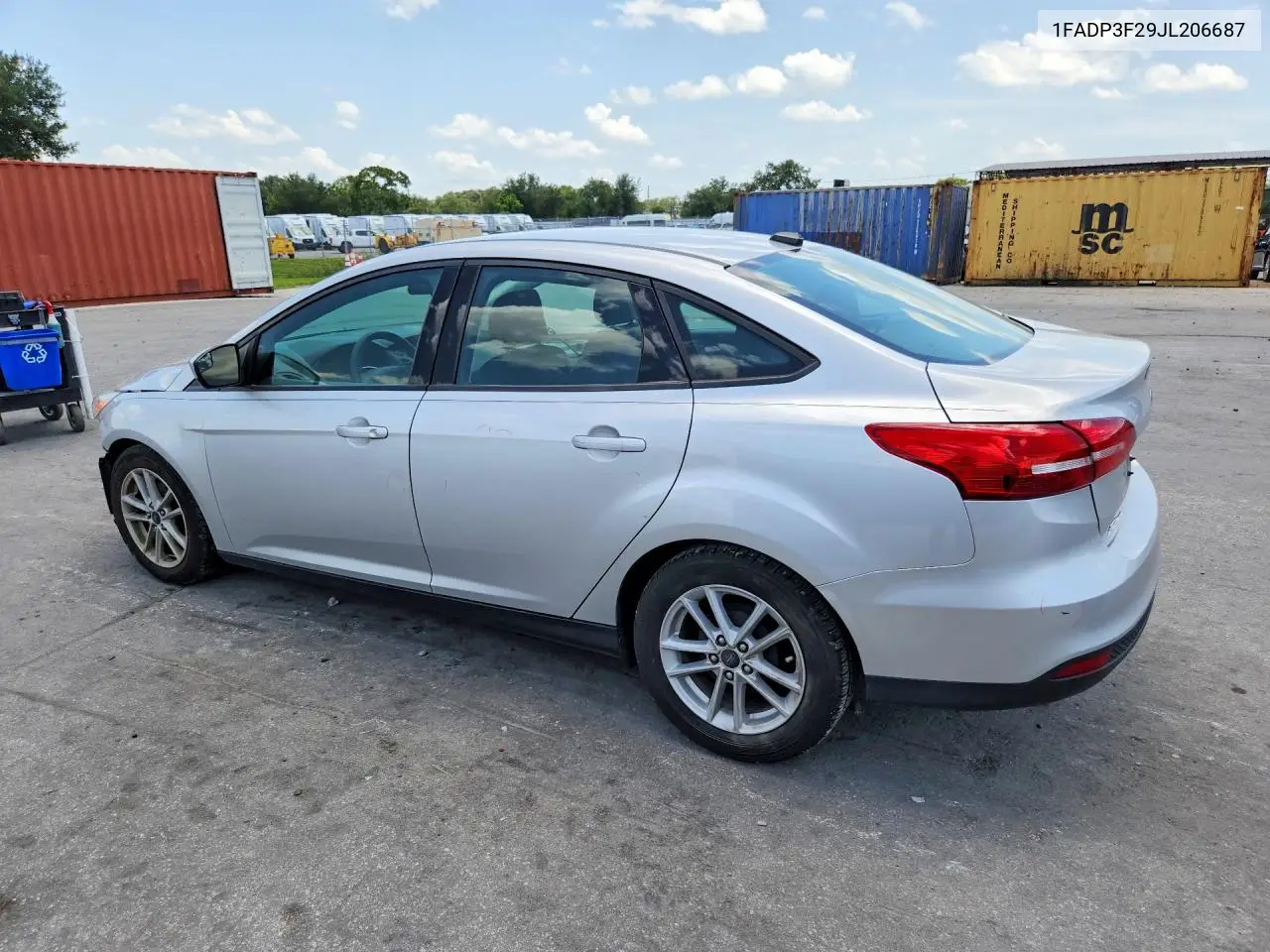 2018 Ford Focus Se VIN: 1FADP3F29JL206687 Lot: 61871906
