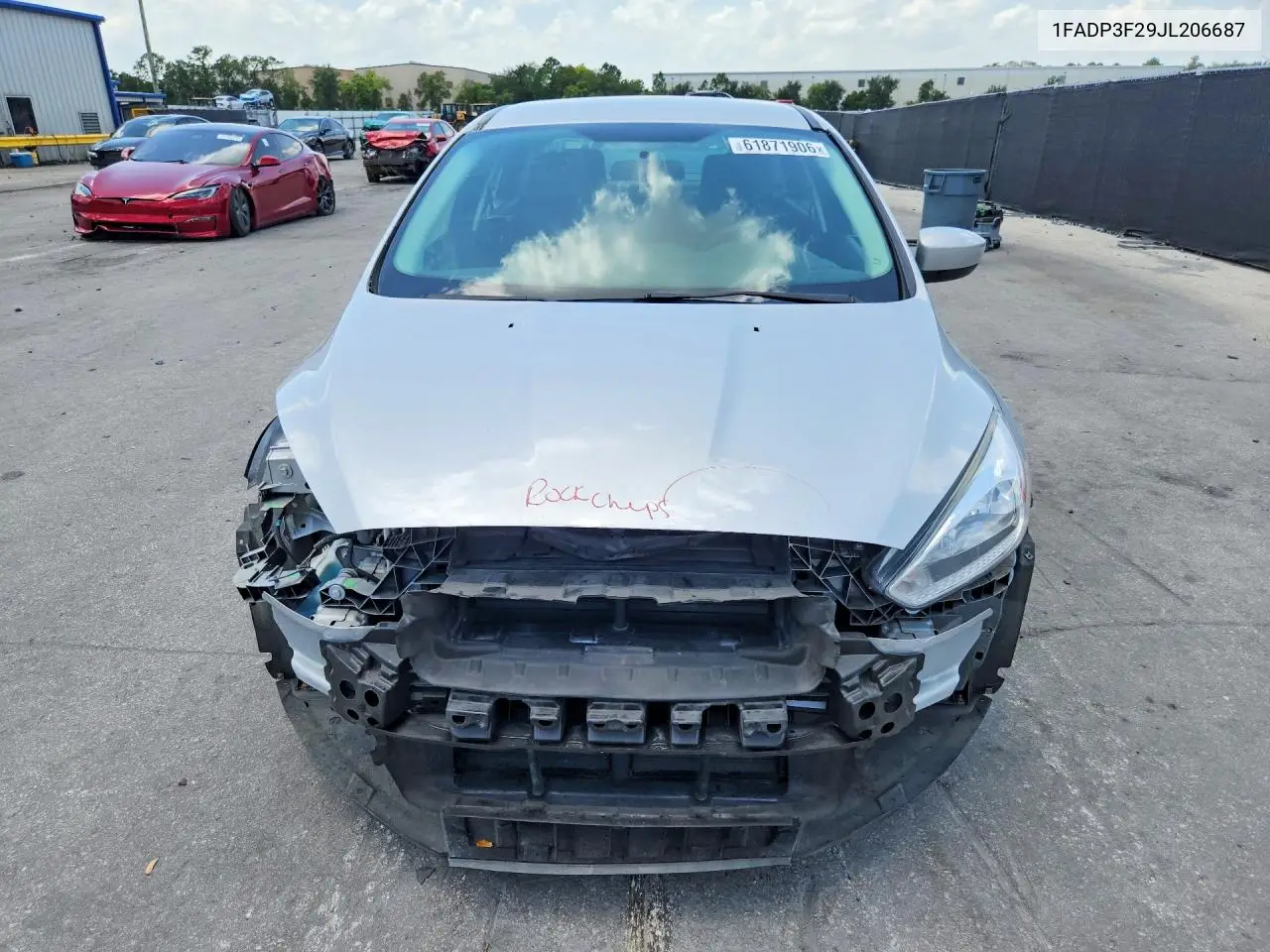 2018 Ford Focus Se VIN: 1FADP3F29JL206687 Lot: 61871906