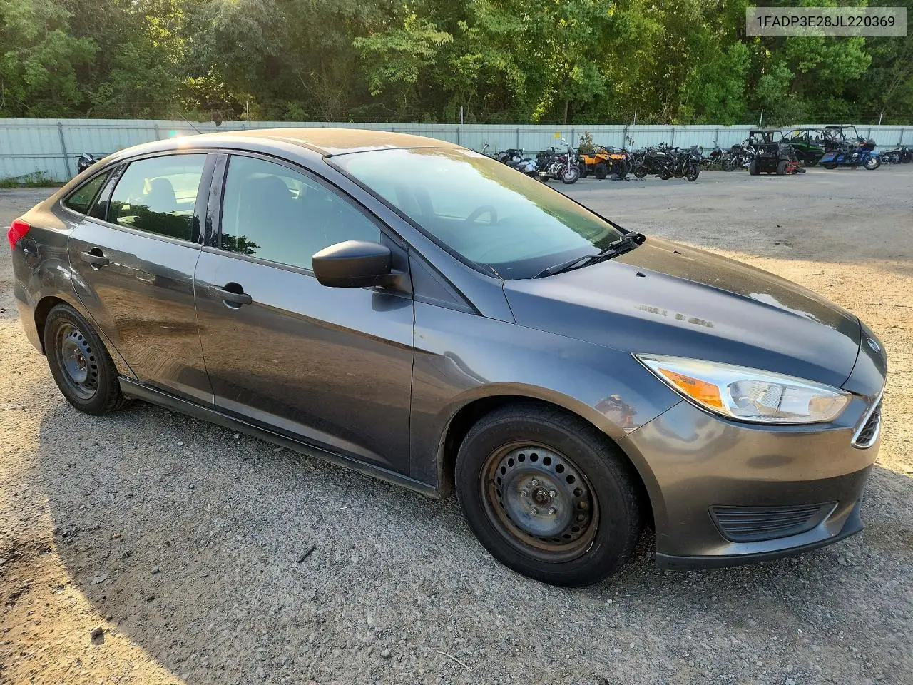 2018 Ford Focus S VIN: 1FADP3E28JL220369 Lot: 61972616