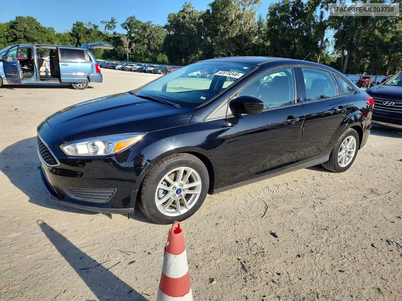 2018 Ford Focus Se VIN: 1FADP3FE4JL203738 Lot: 62079346